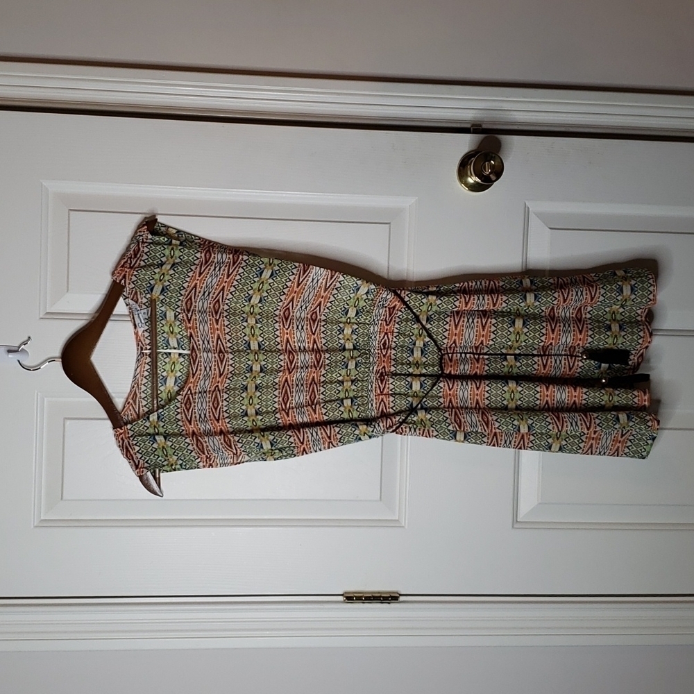 SPEECHLESS tribal print dress size S